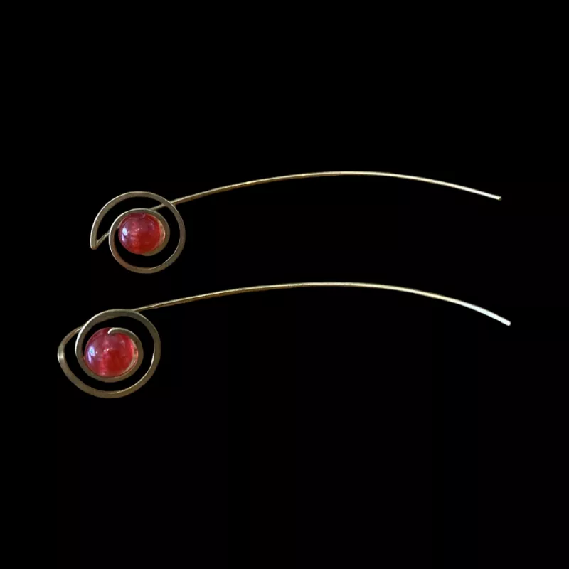 Boucles d'oreilles en laiton, Paris, Martyne Travel Market