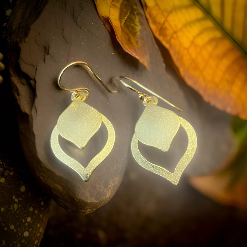 Boucles d'oreilles plaqué or jaune et rose, Paris, Martyne Travel Market