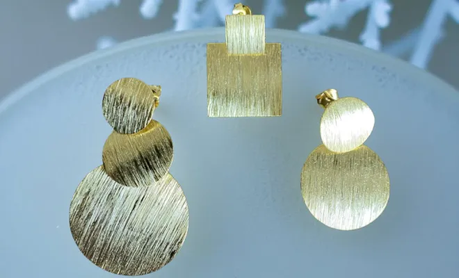 Boucles d'oreilles en argent plaqué or